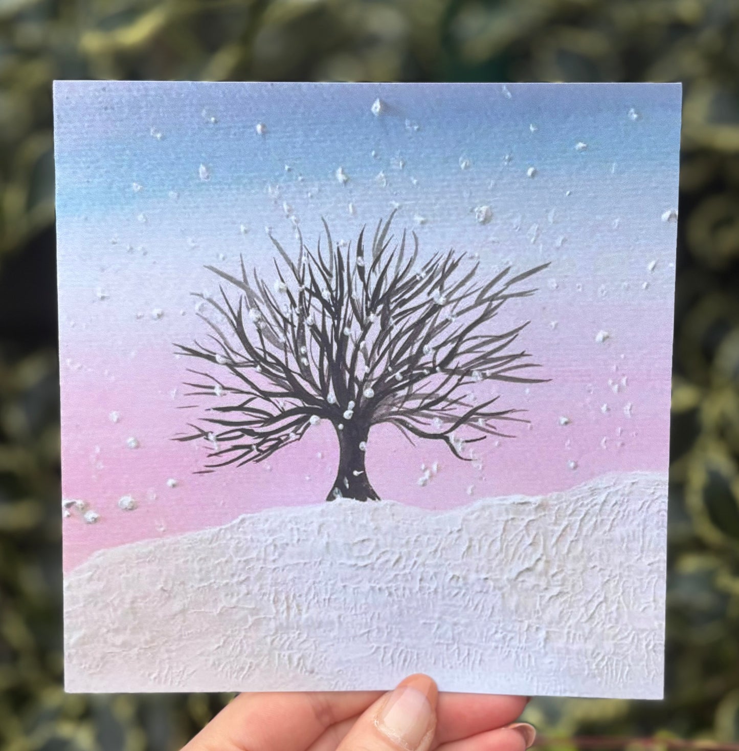 Winter Tree Greetings Card