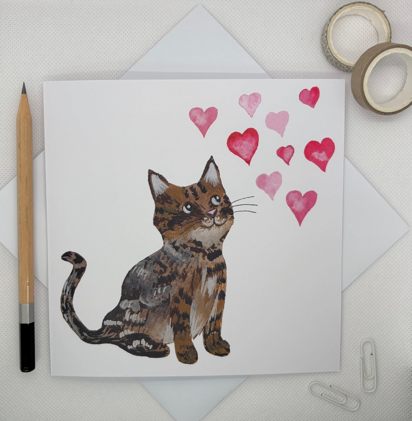 Tabby Kitten Greetings Card