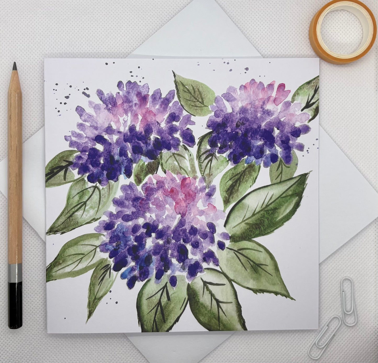 Hydrangea Greetings Card