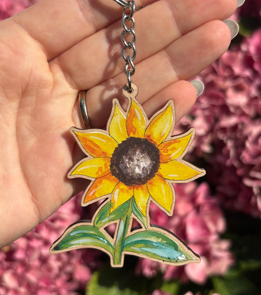 Sunflower Keyring/Keychain