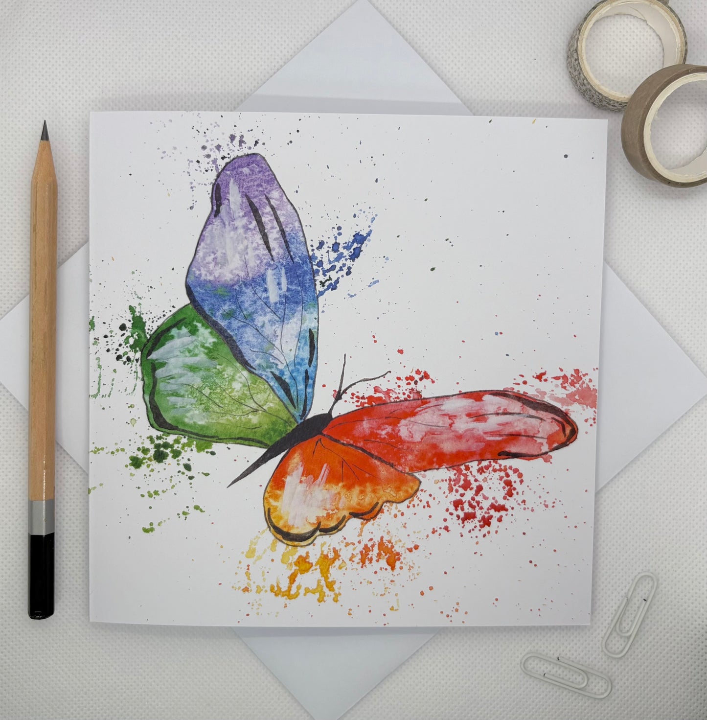 Flutter by Butterfly Greetings Card